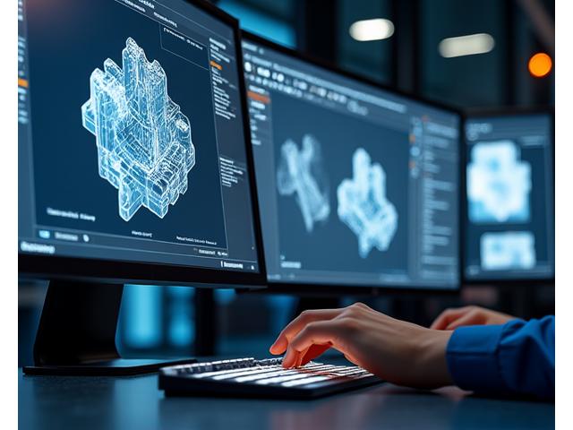 CAD/CAM 소프트웨어로 정밀하게 설계된 금형 3D 모델
